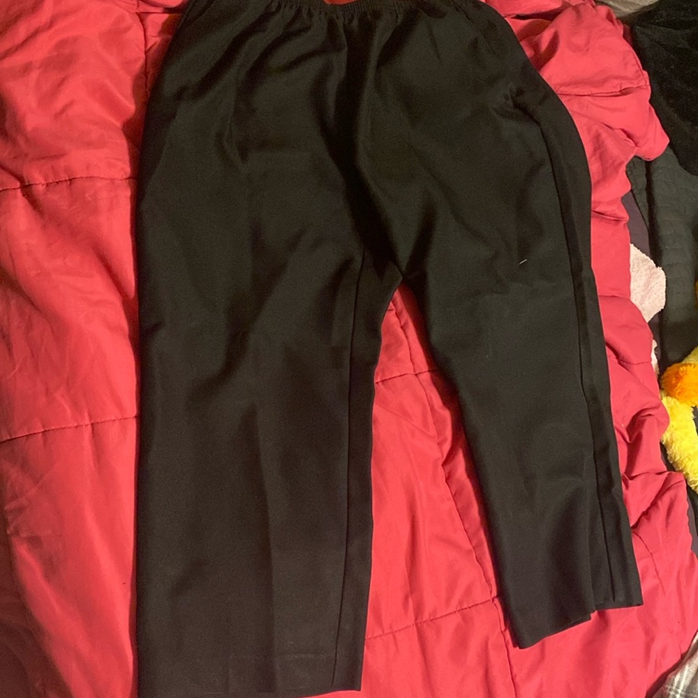 Black Slacks With Elastic Waist Band